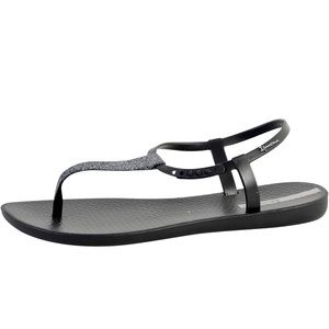 Ipanema Women's Pop Glitter 21 Plastic Press Stud Sandal Blush Size 8 NWOB